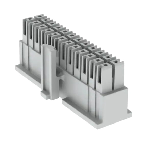 Pack of 2 IPD1-12-D-K Connectors 24 Rectangular - Housings Receptacle White 0.100 (2.54mm)