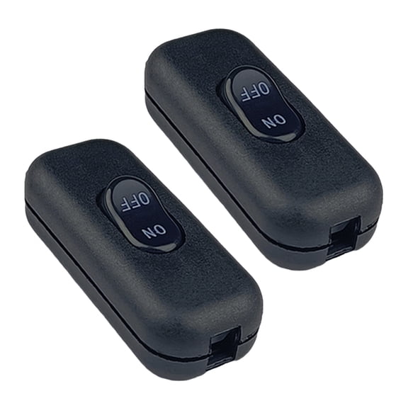 Pack of 2 Inlines Cord Switches 6A 250V Home Accessory for Table And Floor Lamp In Elegant Color Household Use