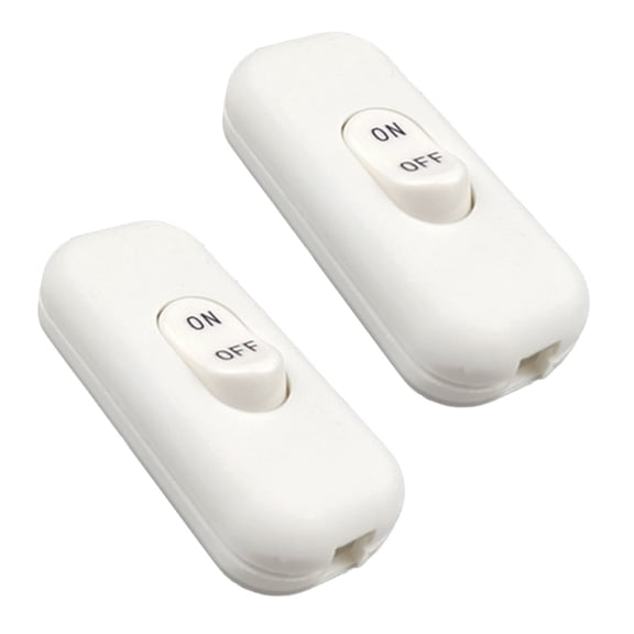 Pack of 2 Inlines Cord Switches 6A 250V Home Accessory for Table And Floor Lamp In Elegant Color Household Use
