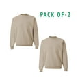 thumbnail image 1 of Pack of 2 - JERZEES NuBlend Crewneck Sweatshirt | Size-XL, Color: Sandstone, 8 oz., 50/50 Cotton/Polyester, 1 of 5