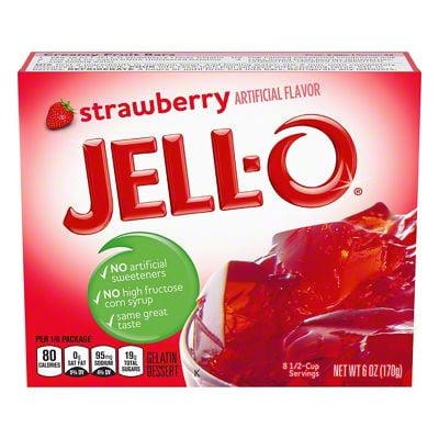 Pack of 2 - Jell-O Strawberry Gelatin Dessert Mix, 6 oz