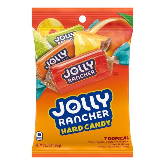 Pack of 2 Jolly Rancher Tropical Hard Candy, 6.5 oz (Package May Vary)