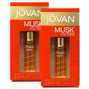 (Pack of 2) Jovan Musk by Coty for Women 0.33 oz Perfumed Musk Oil 0.33 OZ ea