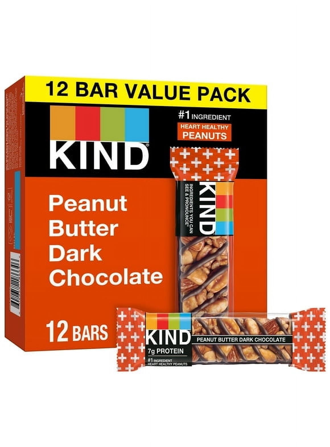KIND Peanut Butter Dark Chocolate Snack Bars 12 ct - Pack of 2