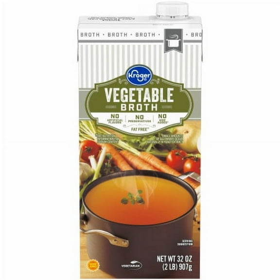 Pack of 2 - KR Fat Free Vegetable Broth 32 oz