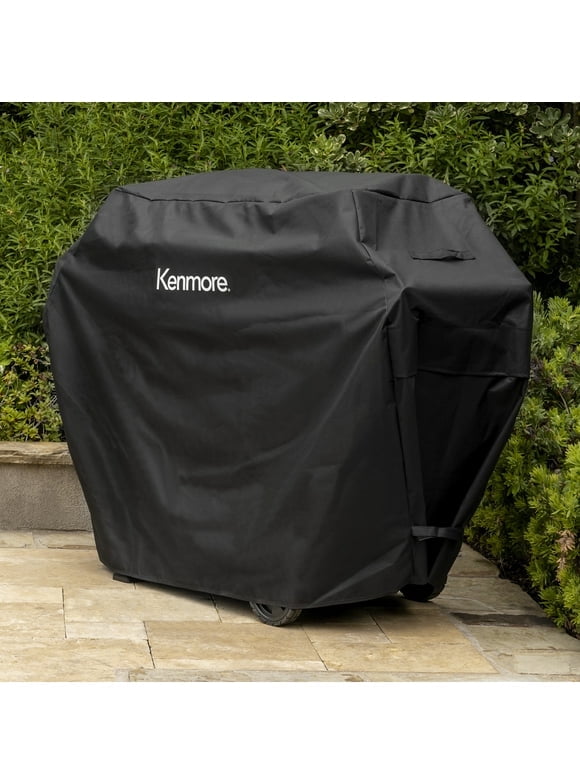 Pack of 2 Kenmore Grill Cover, 56Inch for 4Burner Gas Grill, Black
