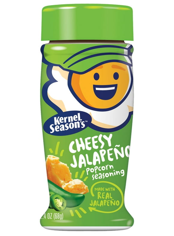 Pack of 2 Kernel Season's Brand Cheesy Jalapeno Popcorn Seasoning, 2.4