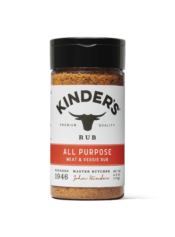 Pack of 2 Kinder's All Purpose Meat and Veggie Seasoning for Grilling, 6 oz