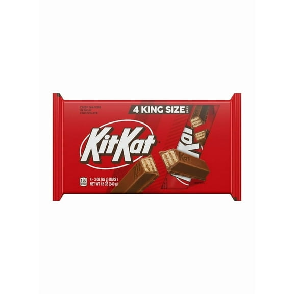 Pack of 2 Kit Kat Milk Chocolate Wafer King Size Candy, Bars 3 oz, 4 Count