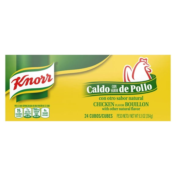 Pack of 2 - Knorr Cube Bouillon, Chicken, 24 Cubes, 9.3 Oz Packaging May Vary