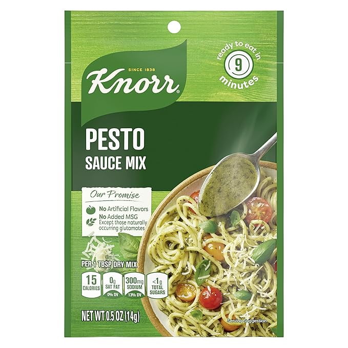 (Pack of 2) Knorr Sauce Mix Pesto Pasta Sauce, 0.5 oz