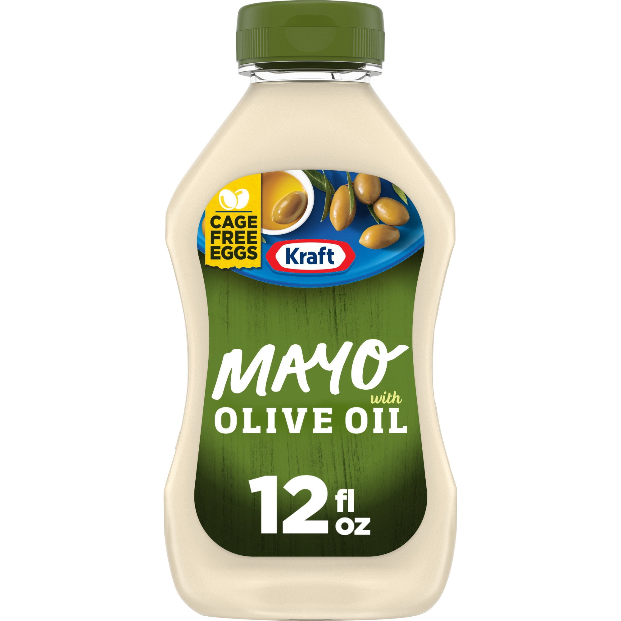Pack of 2 Kraft Mayo Reduced Fat Mayonnaise With Olive Oil, 12 fl oz (Package May Vary)