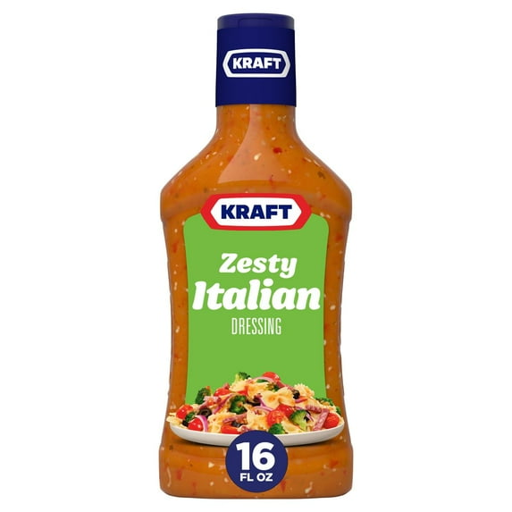 Kraft Zesty Italian Dressing, 16 fl oz Bottle- 2Pack