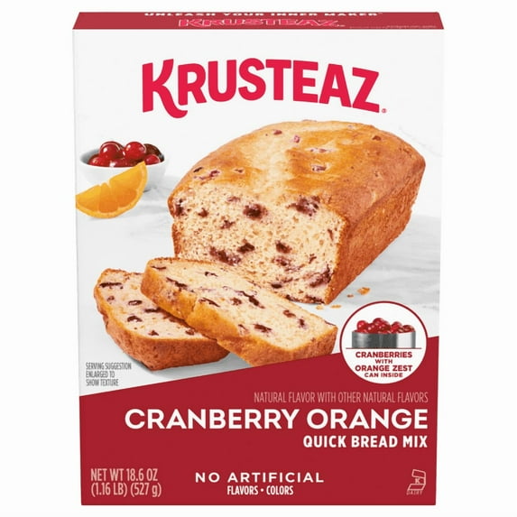 Pack of 2 Krusteaz Cranberry Orange Quick Bread, 18.6 oz
