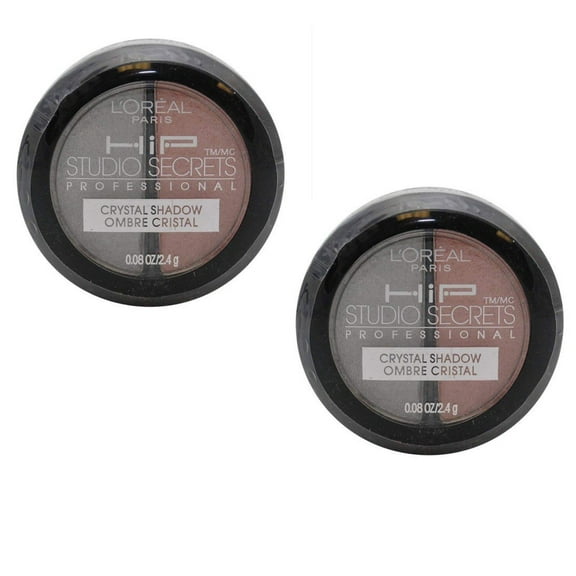 Pack of 2 L'Oreal HIP Studio Secrets Crystal Eye Shadow Duo, 919 Romantic