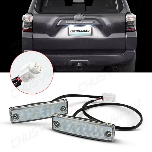 Pack of 2 LED License Plate Light Compatible with2008-2022 Toyota Sequoia Plug and Play