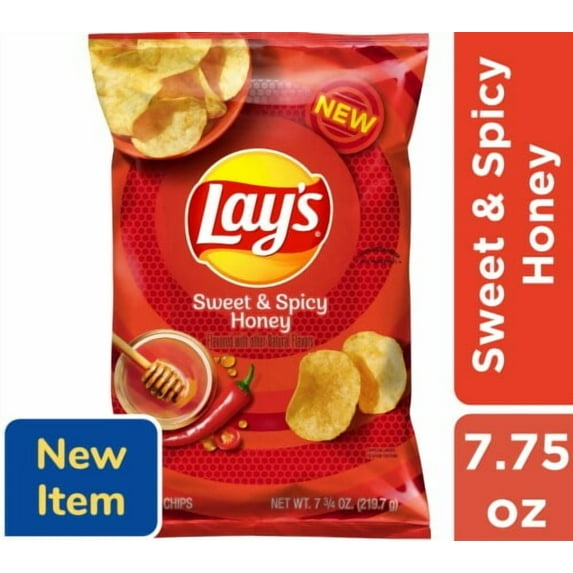 Lay's Sweet & Spicy Honey Potato Chips 7.75oz - Pack of 2