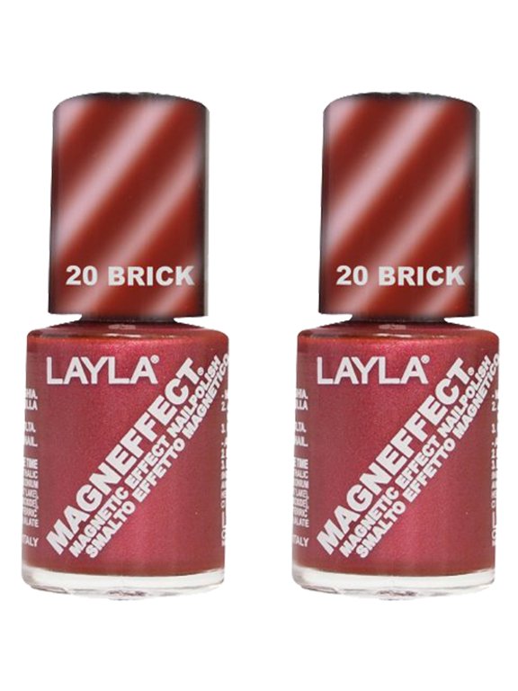 Pack of (2) Layla Magneffect Nail Polish, Brick Orange, 1.9 Ounce