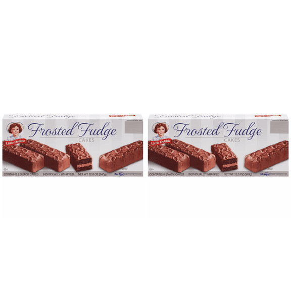 Little Debbie Frosted Fudge Cakes, 8 ct pack of 2