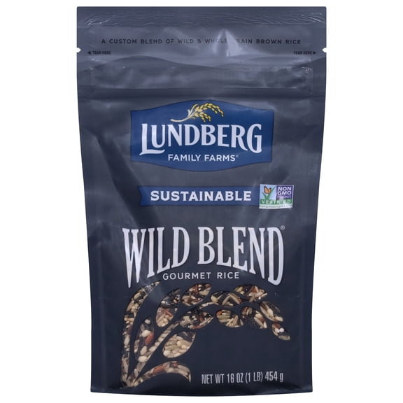 Pack of 2 Lundberg Wild Blend Rice, 1 lb (Package May Vary)