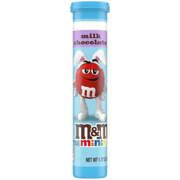 M&M'S Minis Milk Chocolate Easter Candy Tube - 1.77 oz- Pack of 2