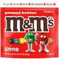 thumbnail image 1 of Pack of 2 - M&Ms Peanut Butter Milk Chocolate Candy, Family Size, 17.2 Oz Resealable Bag Packaging May Vary, 1 of 3