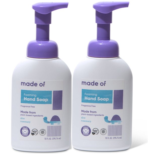 (Pack of 2) MADE OF Foaming Organic Castile Hand Soap, NSF Organic and