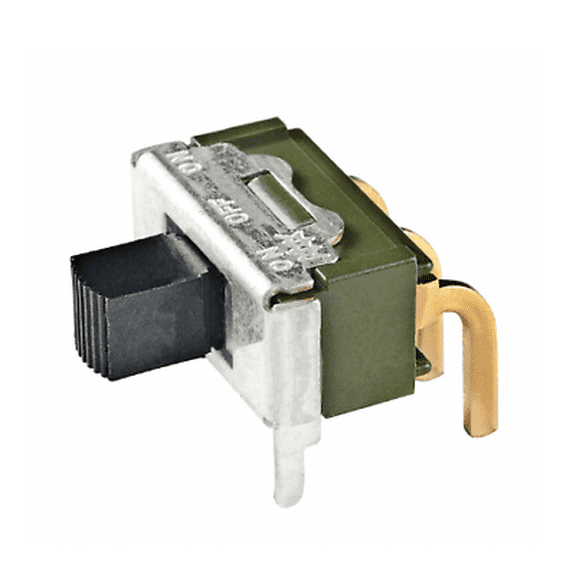 Pack of 2 MS13ASG30 Slide Switch SPDT Through Hole, Right Angle