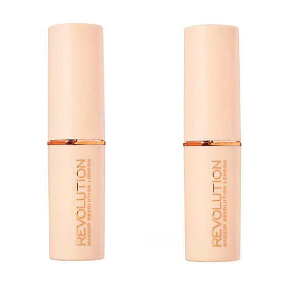 Pack of 2 Makeup Revolution Beauty Fast Base Stick Foundation, F1