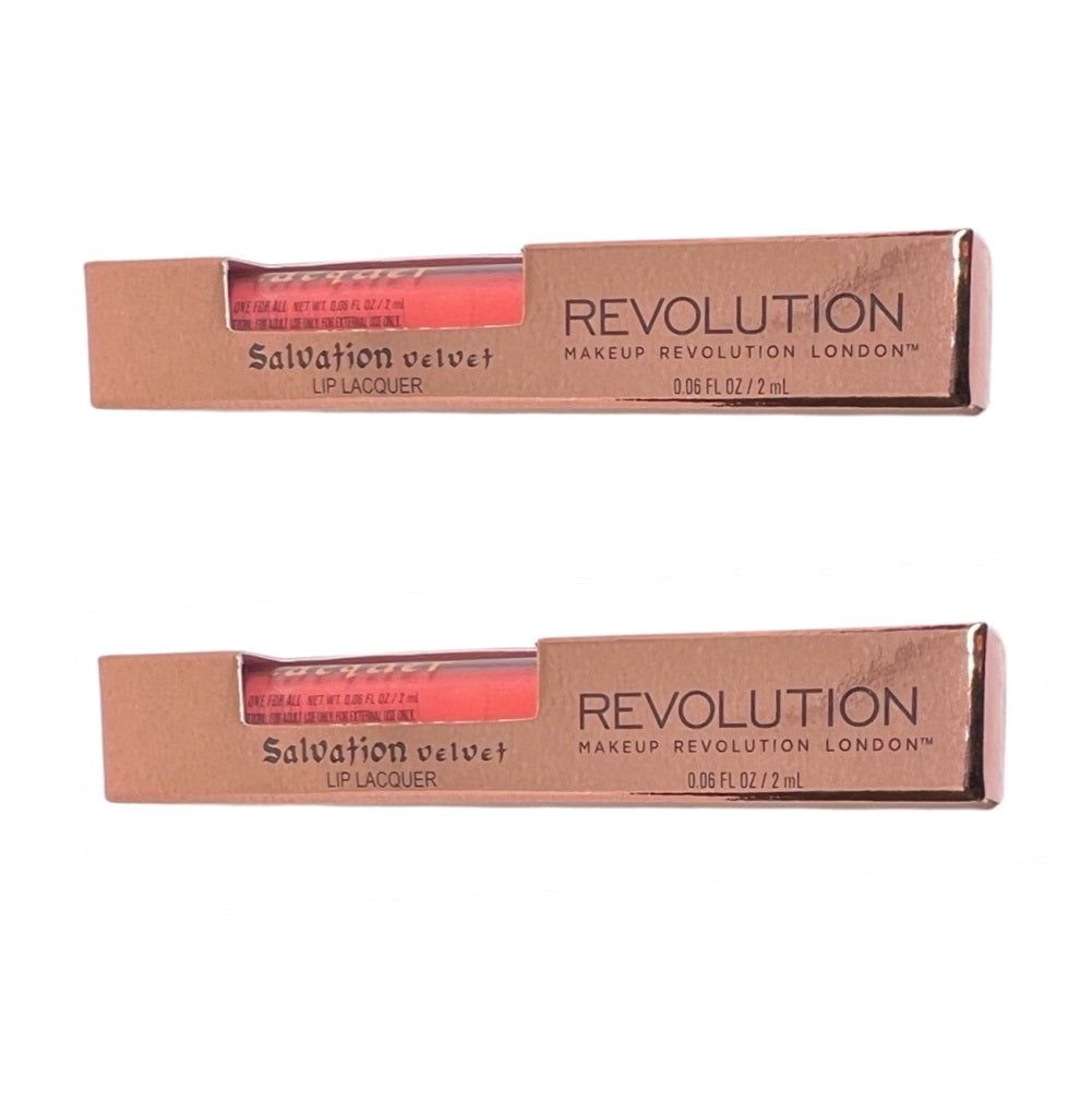 Makeup Revolution Salvation Velvet Lip Lacquer – Samtiger Lippenlack, 2 Ml, In Farbe Vamp