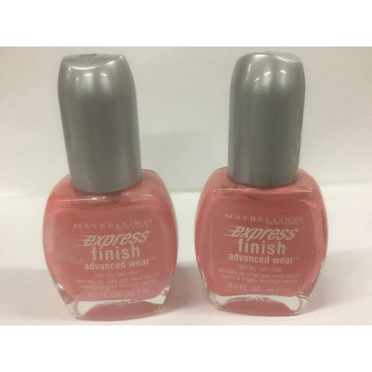 Pack of 2 - Maybelline New York Express Finish Fast Dry Nail Color Prompt  Petals #60 | Nagellack-Sets