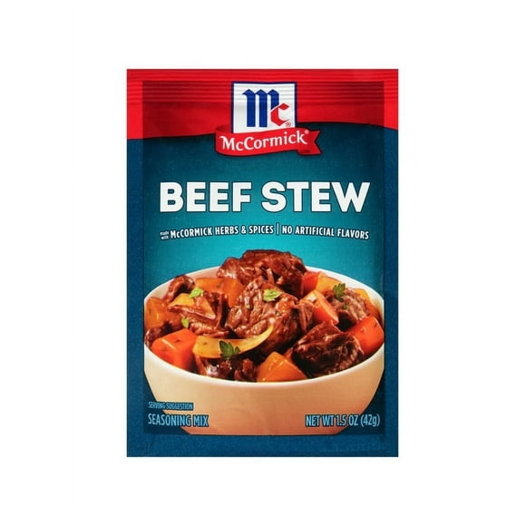 Pack of 2 McCormick Beef Stew Seasoning Mix, 1.5 oz Mixed Spices & Seasonings