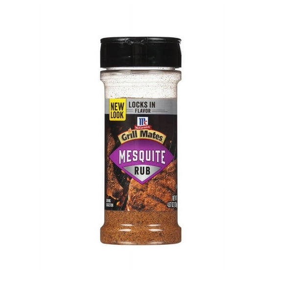 Pack Of 2 McCormick Grill Mates Mesquite Rub, 4.87 oz Mixed Spices & Seasonings