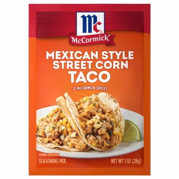 Pack of 2 - McCormick Mexican Style Street Corn Taco Seasoning Mix 1 oz