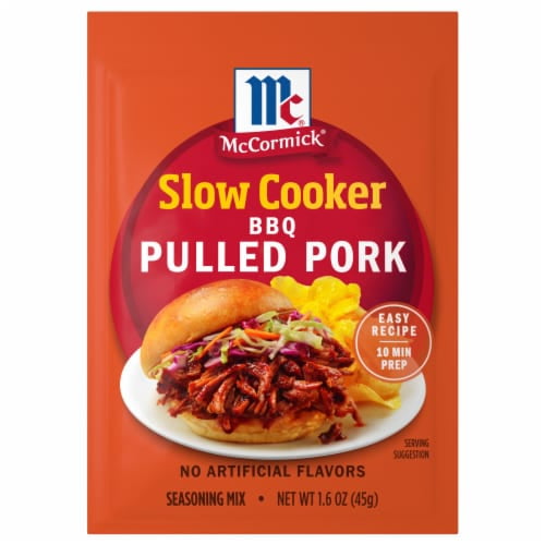 Pack of 2 McCormick Slow Cooker BBQ Pulled Pork Seasoning Mix, 1.6 oz Mixed Spices & Seasonings