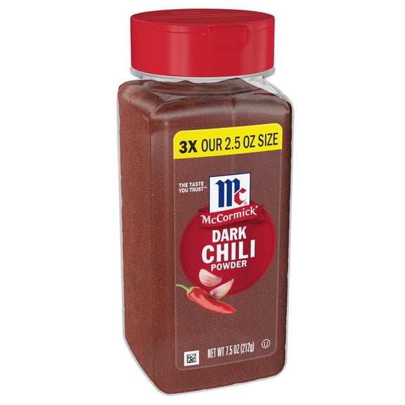 Pack of 2 - Mccormick Dark Chili Powder, 7.5 Oz Packaging May Vary