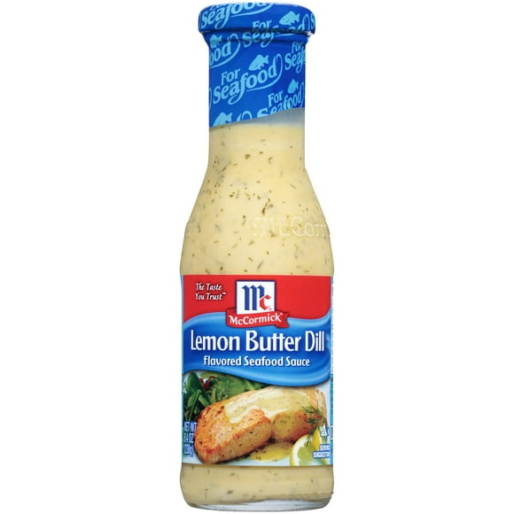 Pack of 2 - Mccormick Golden Dipt Lemon Butter Dill Flavored Seafood Sauce, 8.4 Oz