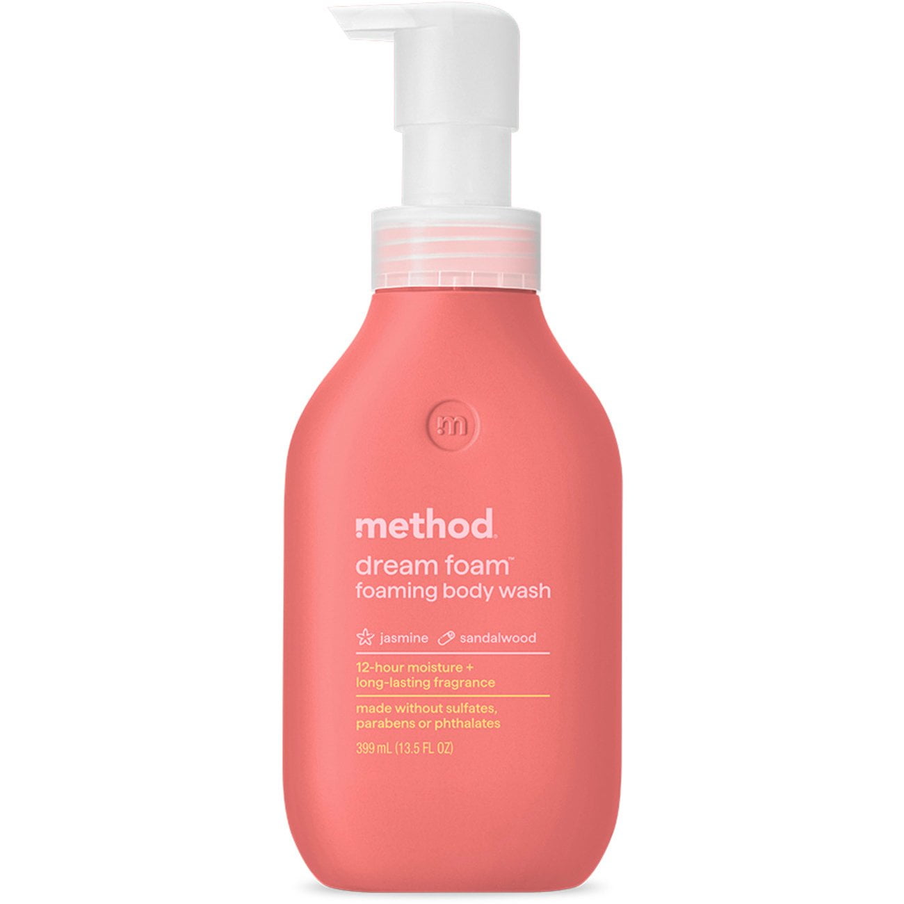 Pack of 2 Method Dream Foam Body Wash - Jasmine \u0026 Sandalwood, 13.5 oz (Package May Vary)