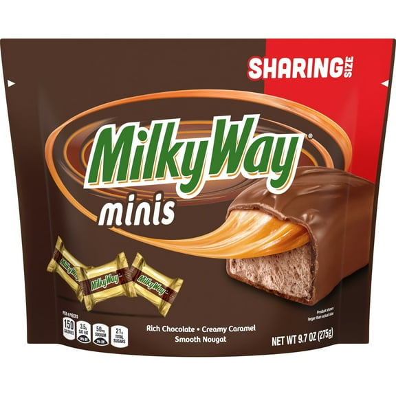 Pack of 2 Milky Way Minis Chocolate Bars - Sharing Size, 9.7 oz (Package May Vary)