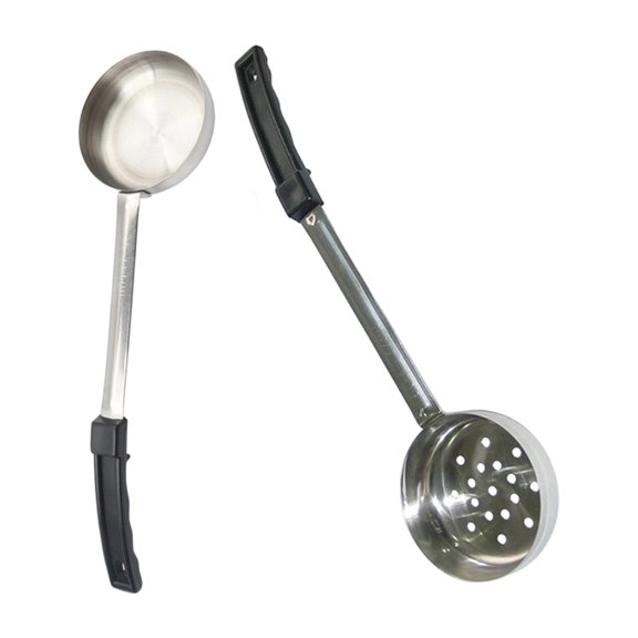 Pack of 2 Modern Design Spoons for Portion Control Constructed of Nonrust Steel Including Slip Resistant Grip