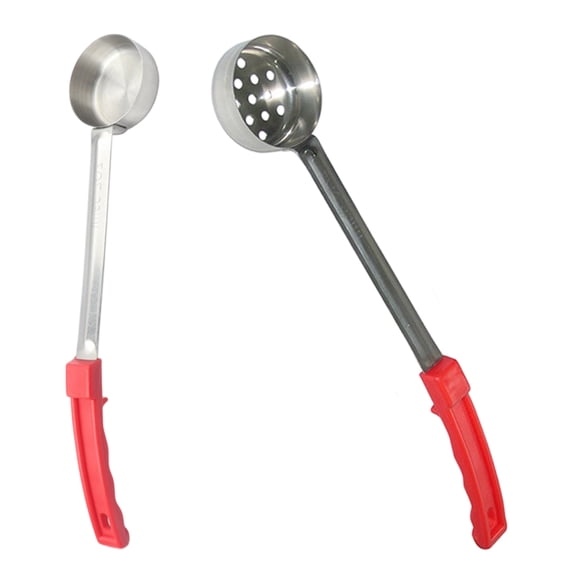 Pack of 2 Modern Design Spoons for Portion Control Constructed of Nonrust Steel Including Slip Resistant Grip
