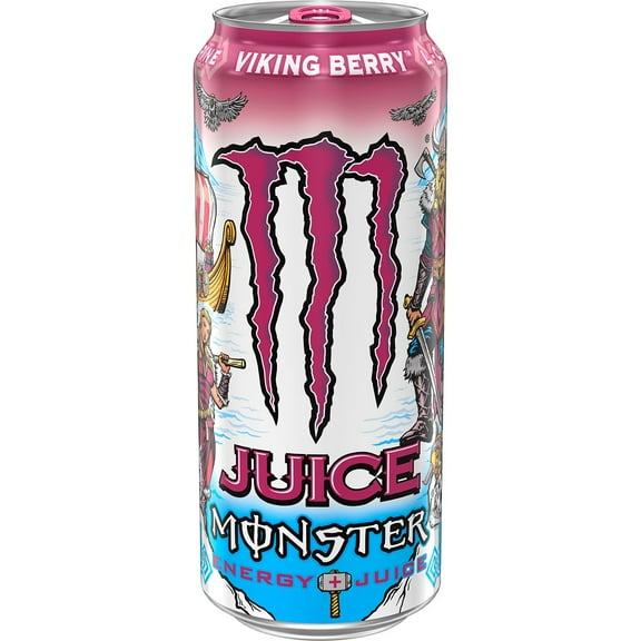 Pack of 2 Monster Energy Monster Juice Viking Berry Single, 16 oz (Package May Vary)