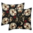 thumbnail image 1 of Pack of 2 Moon Phase Floral Throw Pillow Covers 20x20 Inch, Square Farmhouse Pillowcase, Velvet Cushion Case for Sofa Bedroom Home Decor, 1 of 7