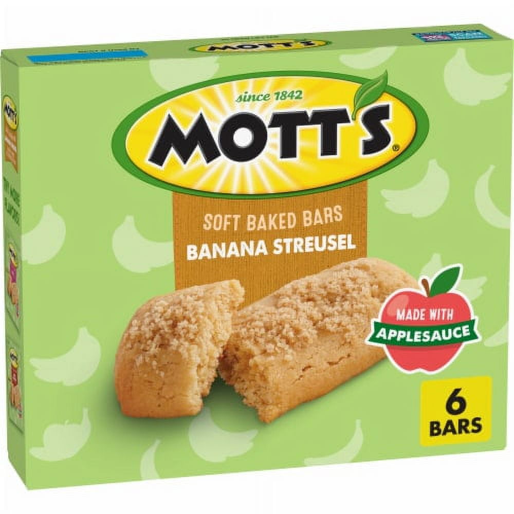 Pack of 2 - Mott's Banana Streusel Soft Baked Bars 6 ct / 0.96 oz