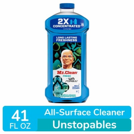 Mr. Clean Liquid Dilute 2X Concentrated Multi-Surface Cleaner Unstopables Fresh 41 fl oz - Pack of 2