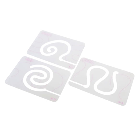 Pack of 2 Multifunctional Eye Measurement Rulers with Double Scale for Facials Feature Analysis