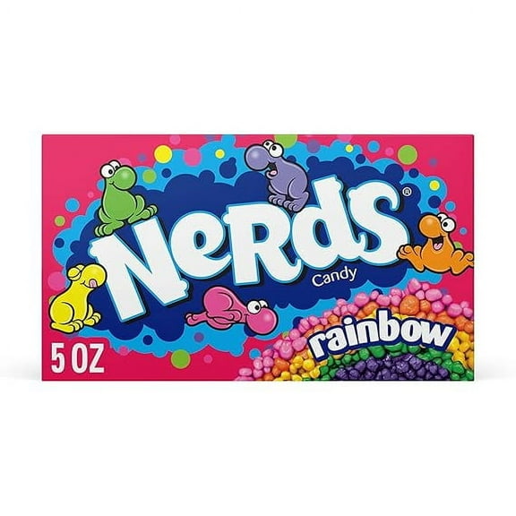 Nerds Candy, Theater Box, Rainbow, Crunchy Fruity, 5 Oz - Pack of 2