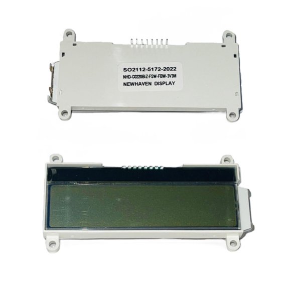 Pack of 2 NHD-C0220BIZ-FSW-FBW-3V3M Character Display FSTN Transflective 20Char x 2Line 8-Pin, Bulk, RoHS