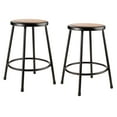 thumbnail image 1 of (Pack of 2) NPS 24" Heavy Duty Steel Stool, Black, 1 of 3