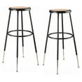 thumbnail image 1 of (Pack of 2) NPS 32 -39" Height Adjustable Heavy Duty Steel Stool, Black, 1 of 3